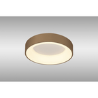 M8585 Niseko II Ring LED Flush Ceiling Light 38cm Remote Control Gold