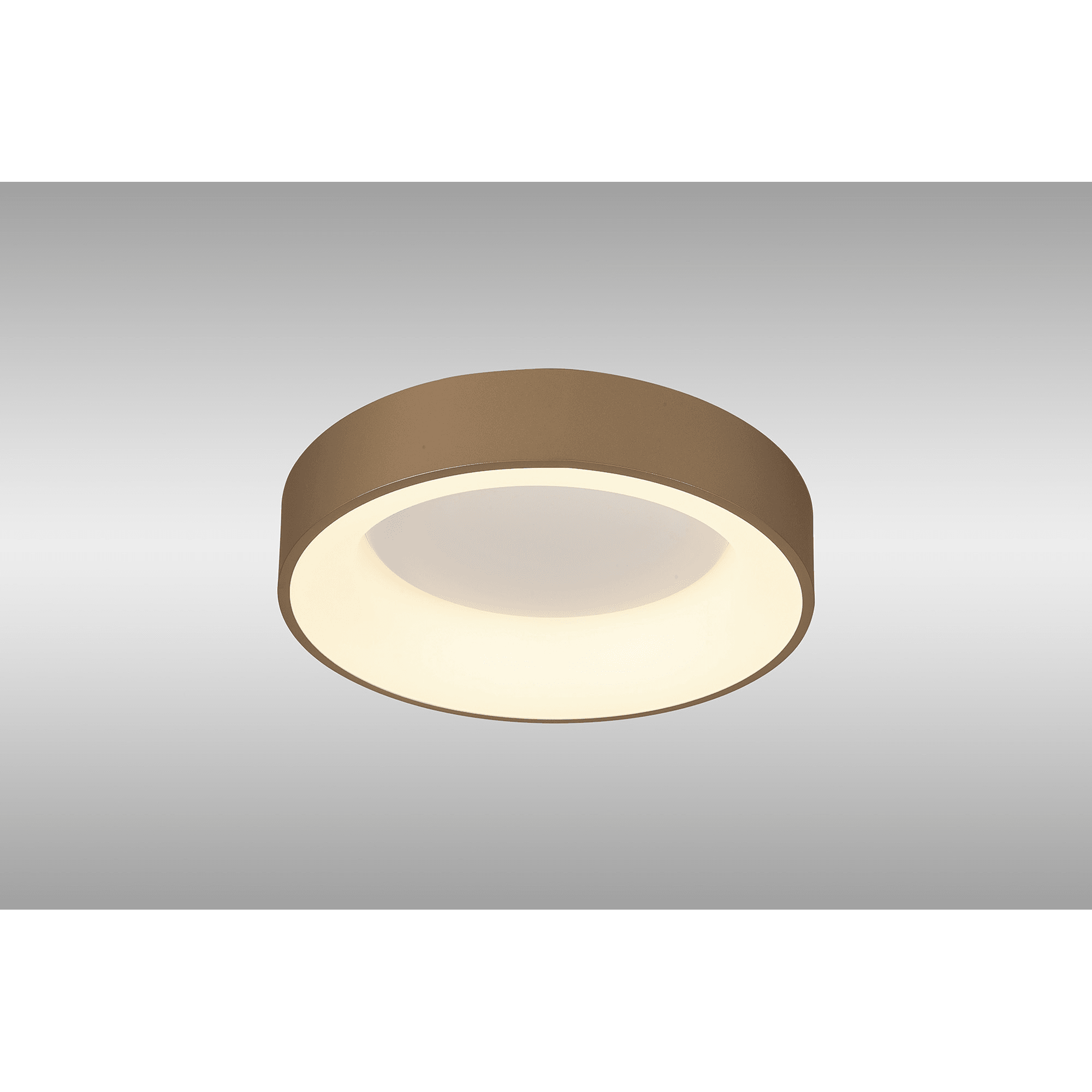 M8585 Niseko II Ring LED Flush Ceiling Light 38cm Remote Control Gold