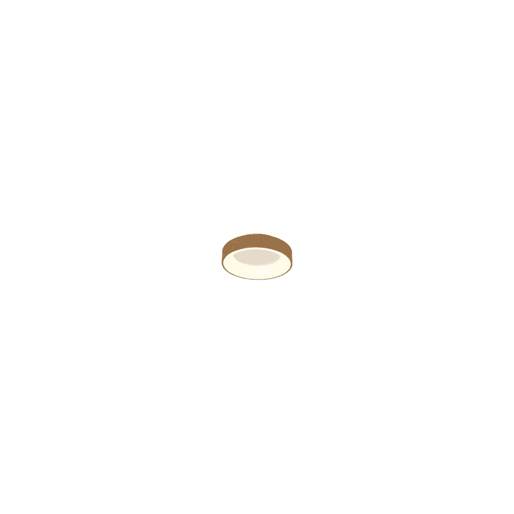 M8588 Niseko II Ring LED Flush Ceiling Light 38cm Remote Control Wood