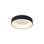 M8582 Niseko II Ring LED Flush Ceiling Light 38cm Remote Control Black