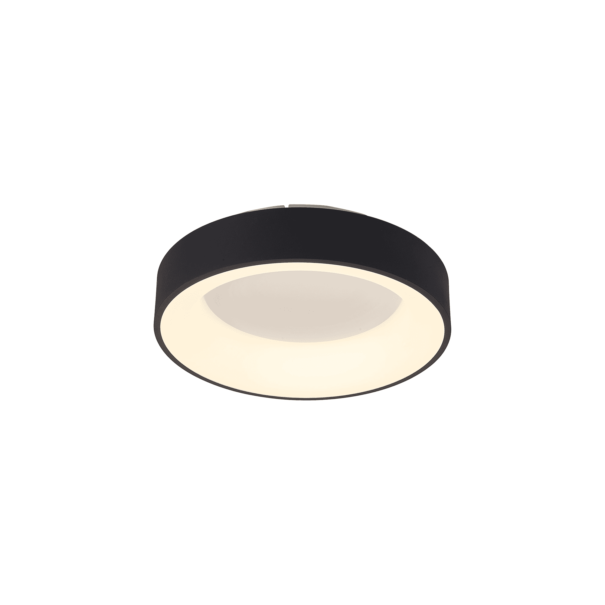 M8582 Niseko II Ring LED Flush Ceiling Light 38cm Remote Control Black