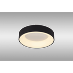M8582 Niseko II Ring LED Flush Ceiling Light 38cm Remote Control Black