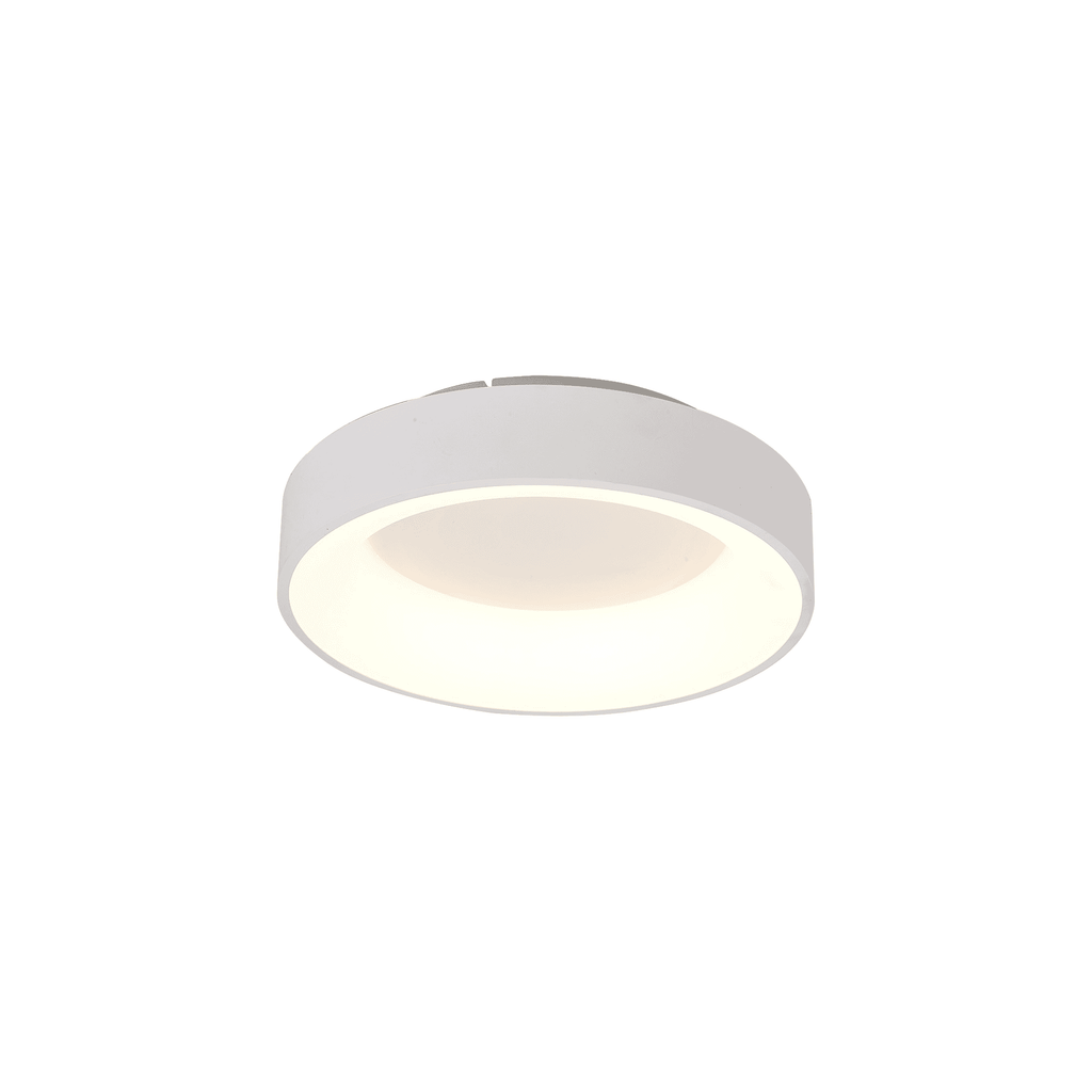 M8579 Niseko II Ring LED Flush Ceiling Light 38cm Remote Control White