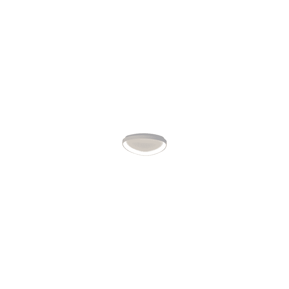 M8629 Niseko II Triangular LED Flush Ceiling Light 42cm Remote Control White