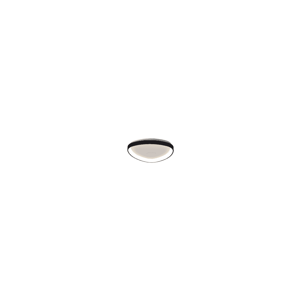 M8630 Niseko II Triangular LED Flush Ceiling Light 42cm Remote Control Black
