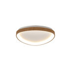 M8632 Niseko II Triangular LED Flush Ceiling Light 42cm Remote Control Wood