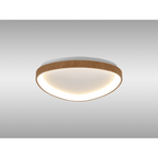 M8632 Niseko II Triangular LED Flush Ceiling Light 42cm Remote Control Wood
