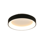 M8581 Niseko II Ring LED Flush Ceiling Light 50cm Remote Control Black