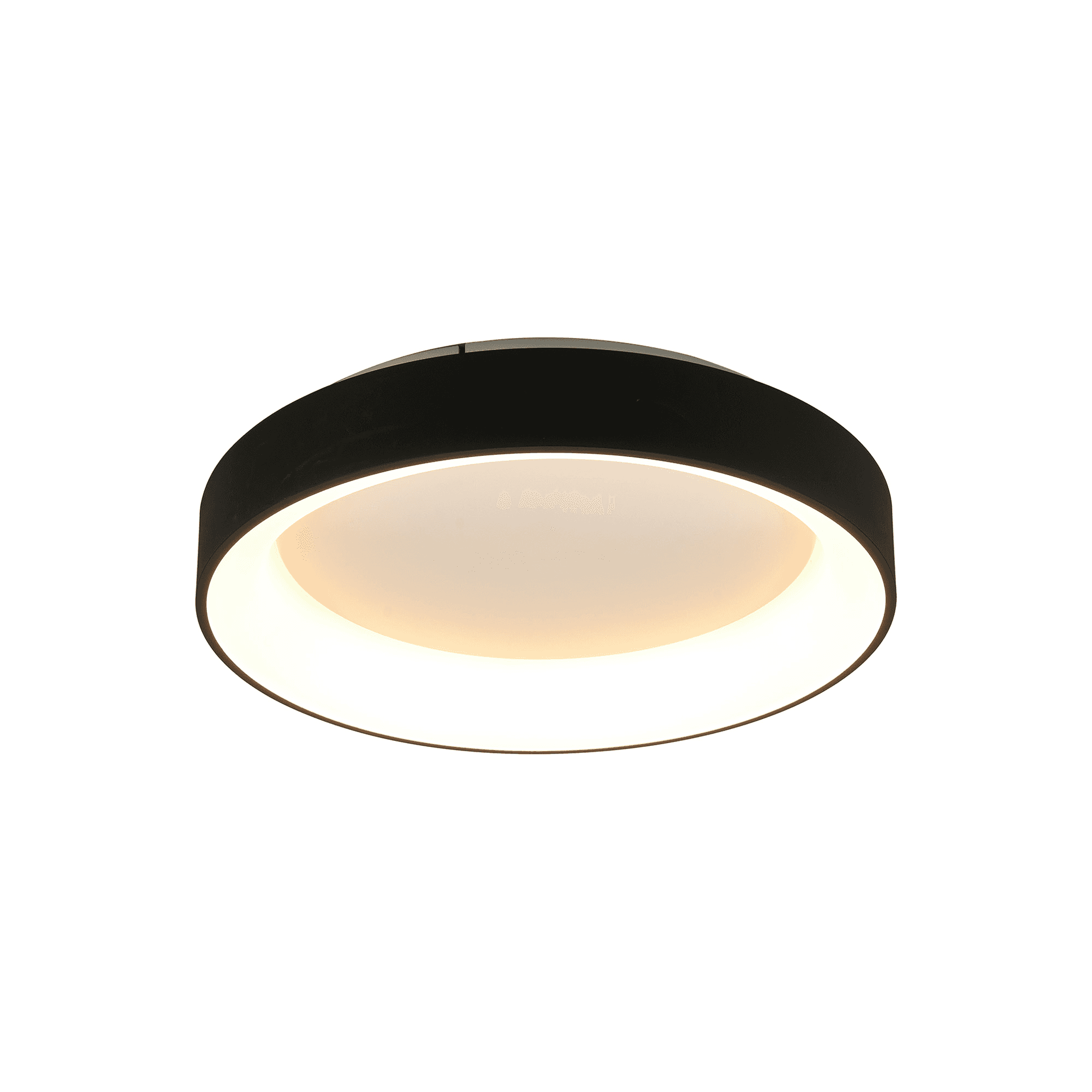 M8581 Niseko II Ring LED Flush Ceiling Light 50cm Remote Control Black (S)