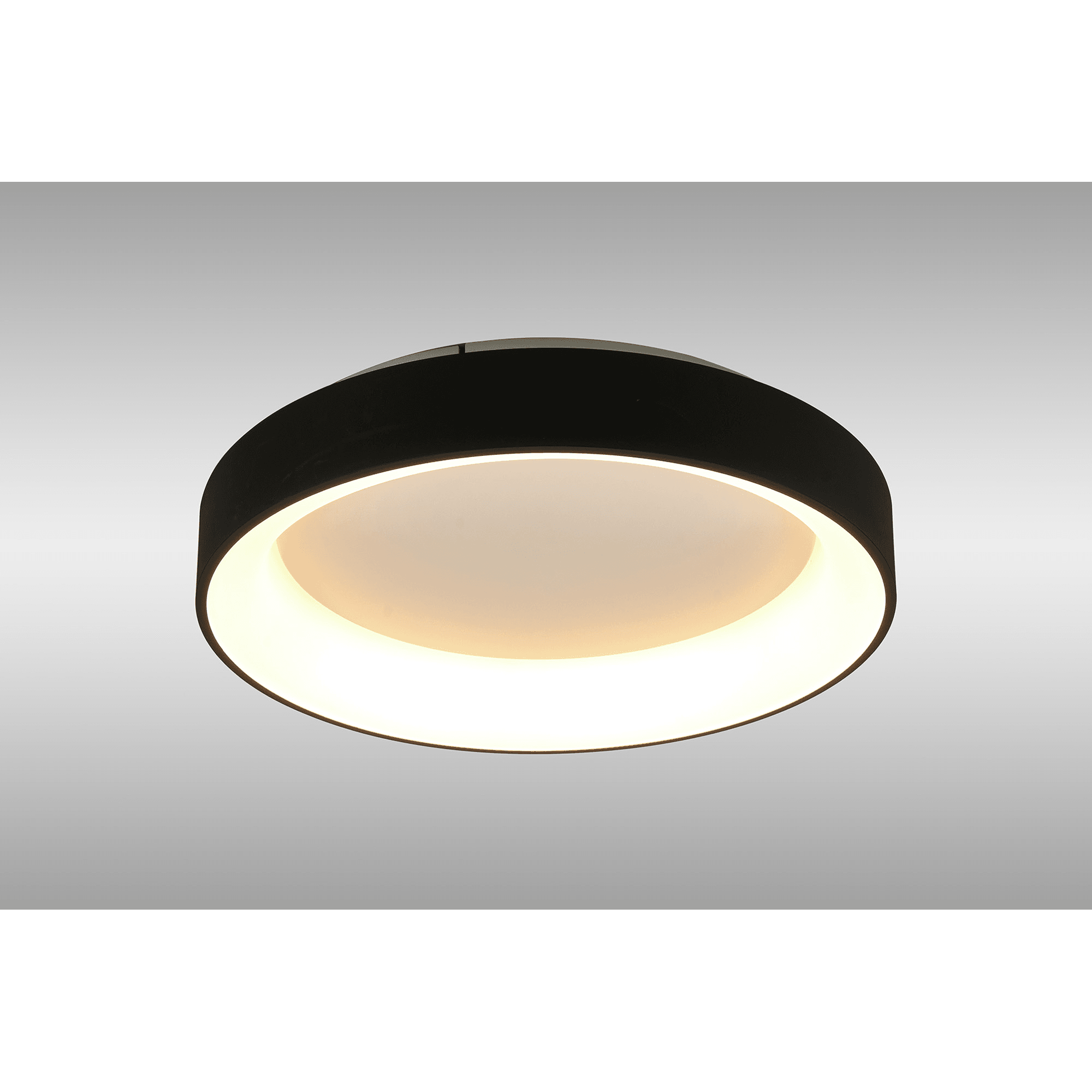 M8581 Niseko II Ring LED Flush Ceiling Light 50cm Remote Control Black (S)