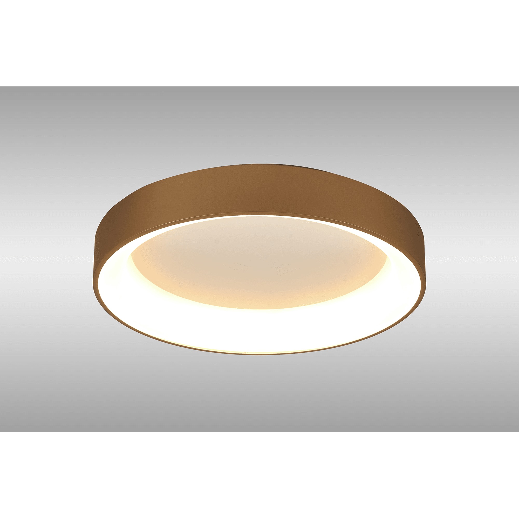 M8584 Niseko II Ring LED Flush Ceiling Light 50cm Remote Control Gold