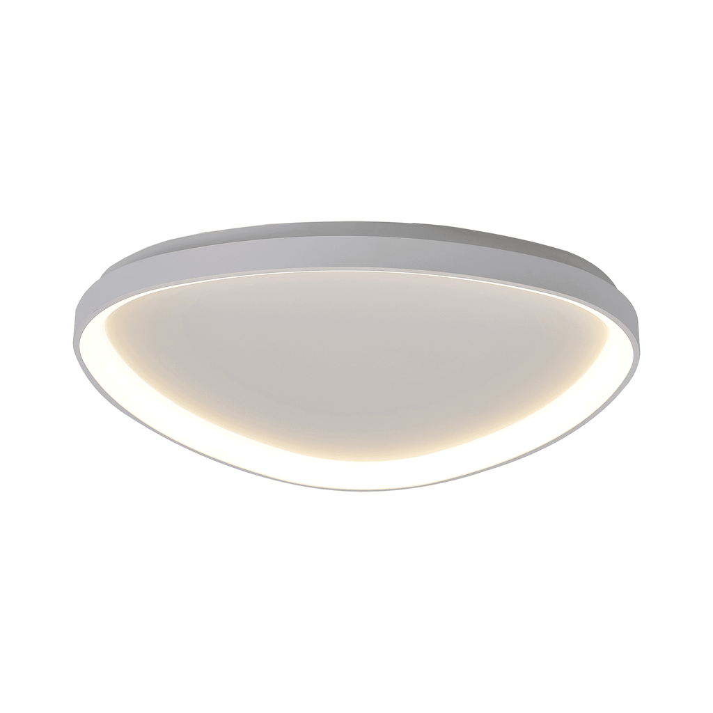 M8633 Niseko II Triangular LED Flush Ceiling Light 61cm Remote Control White
