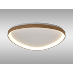 M8636 Niseko II Triangular LED Flush Ceiling Light 61cm Remote Control Wood