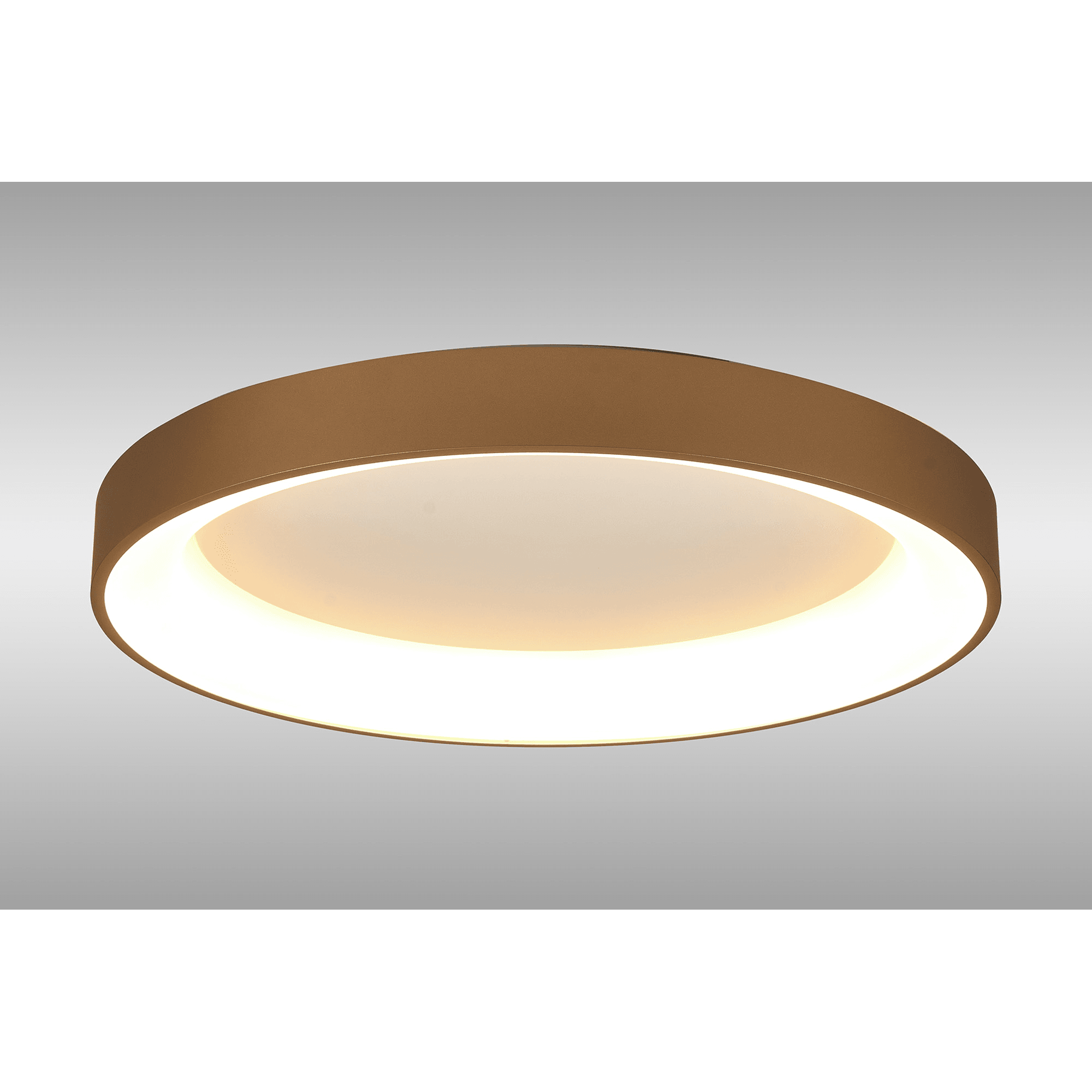 M8583 Niseko II Ring LED Flush Ceiling Light 65cm Remote Control Gold
