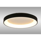 M8580 Niseko II Ring LED Flush Ceiling Light 65cm Remote Control Black