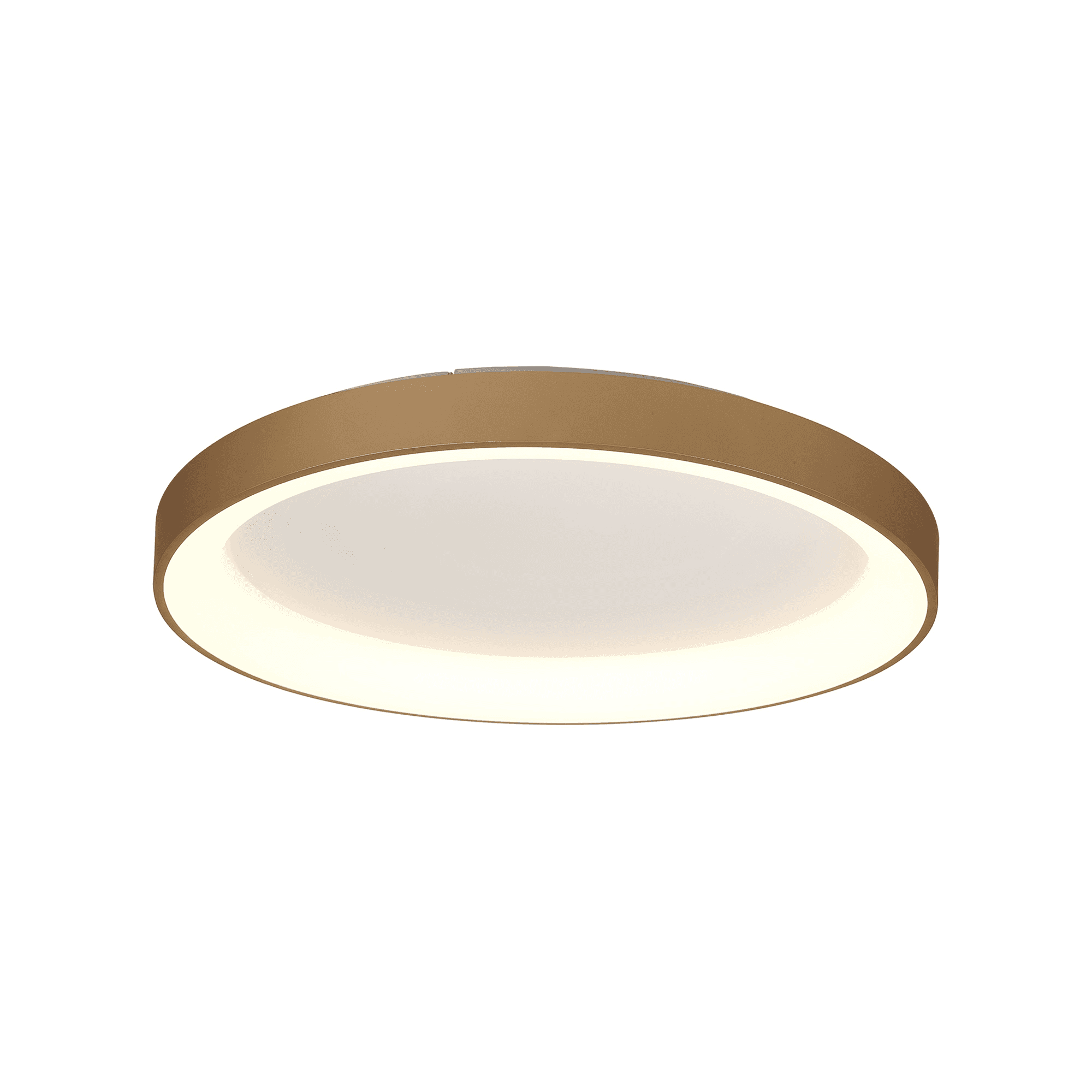 M8642 Niseko II Ring LED Flush Ceiling Light 78cm Remote Control Gold