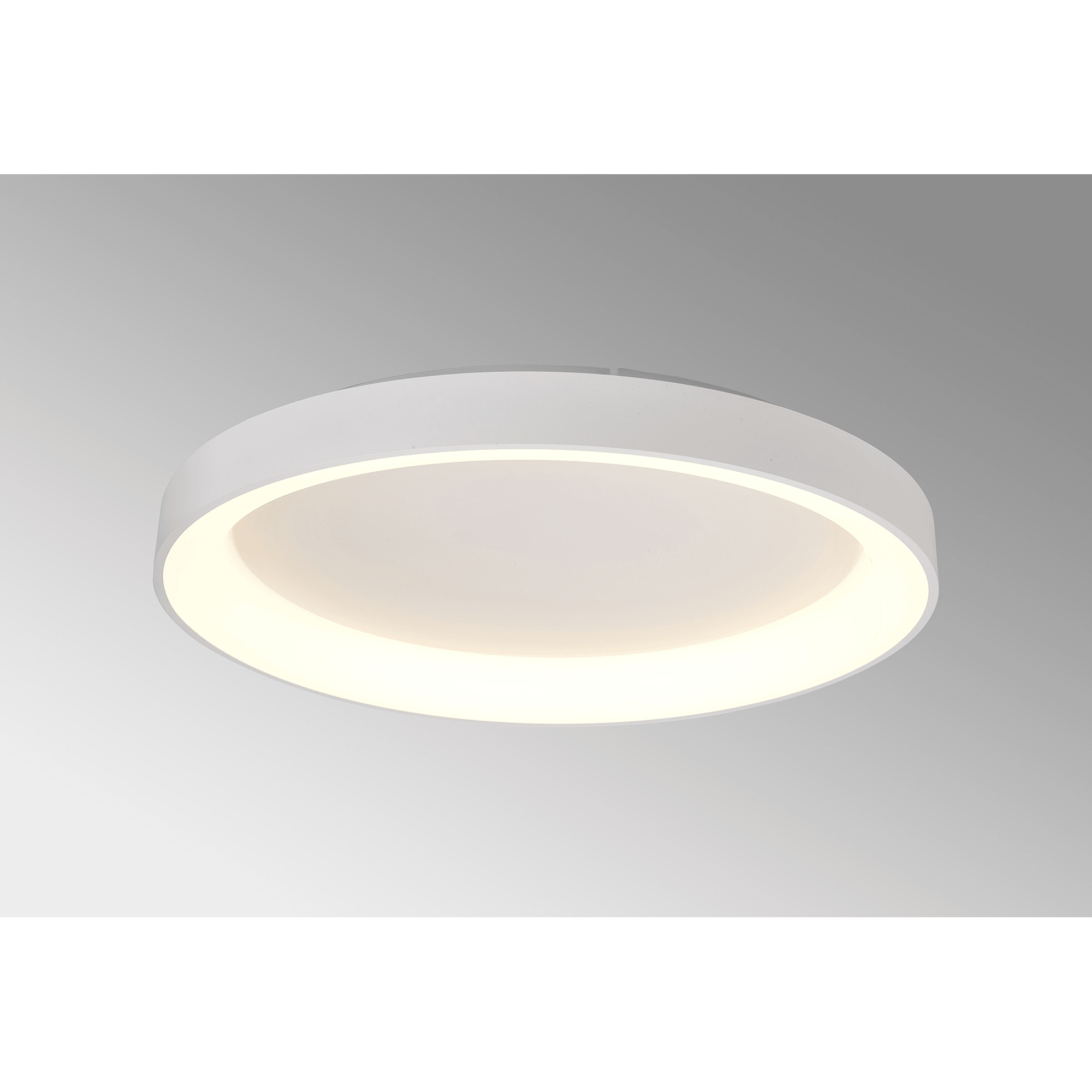 M8638 Niseko II Ring LED Flush Ceiling Light 78cm Remote Control White