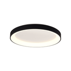 M8640 Niseko II Ring LED Flush Ceiling Light 78cm Remote Control Black