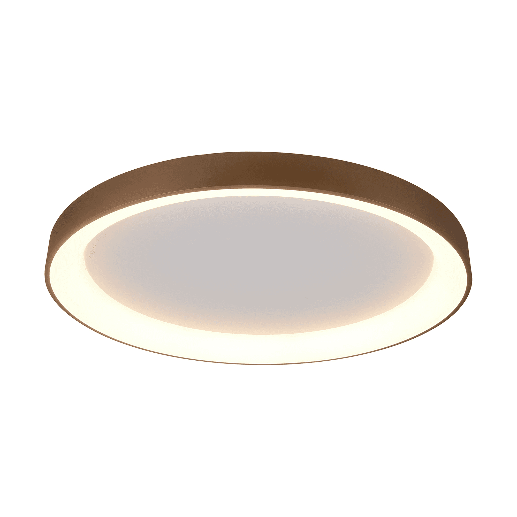 M8641 Niseko II Ring LED Flush Ceiling Light 90cm Remote Control Gold