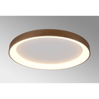 M8641 Niseko II Ring LED Flush Ceiling Light 90cm Remote Control Gold