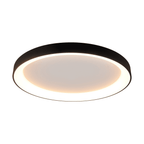 M8639 Niseko II Ring LED Flush Ceiling Light 90cm Remote Control Black