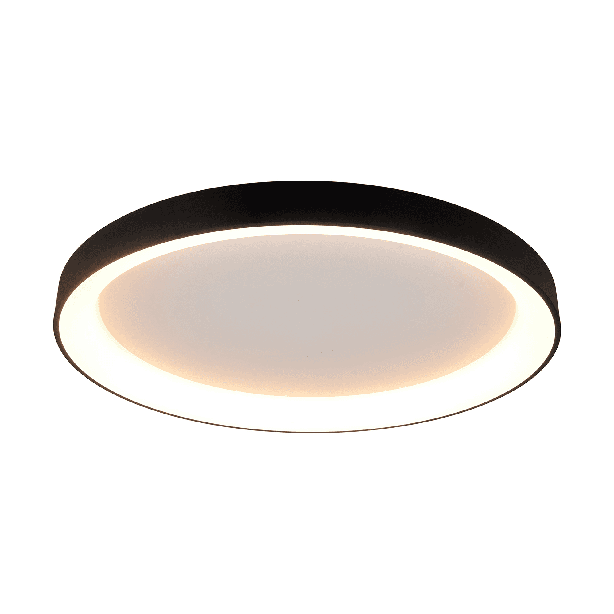 M8639 Niseko II Ring LED Flush Ceiling Light 90cm Remote Control Black