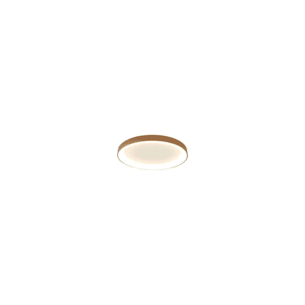 M8643 Niseko II Ring LED Flush Ceiling Light 90cm Remote Control Wood