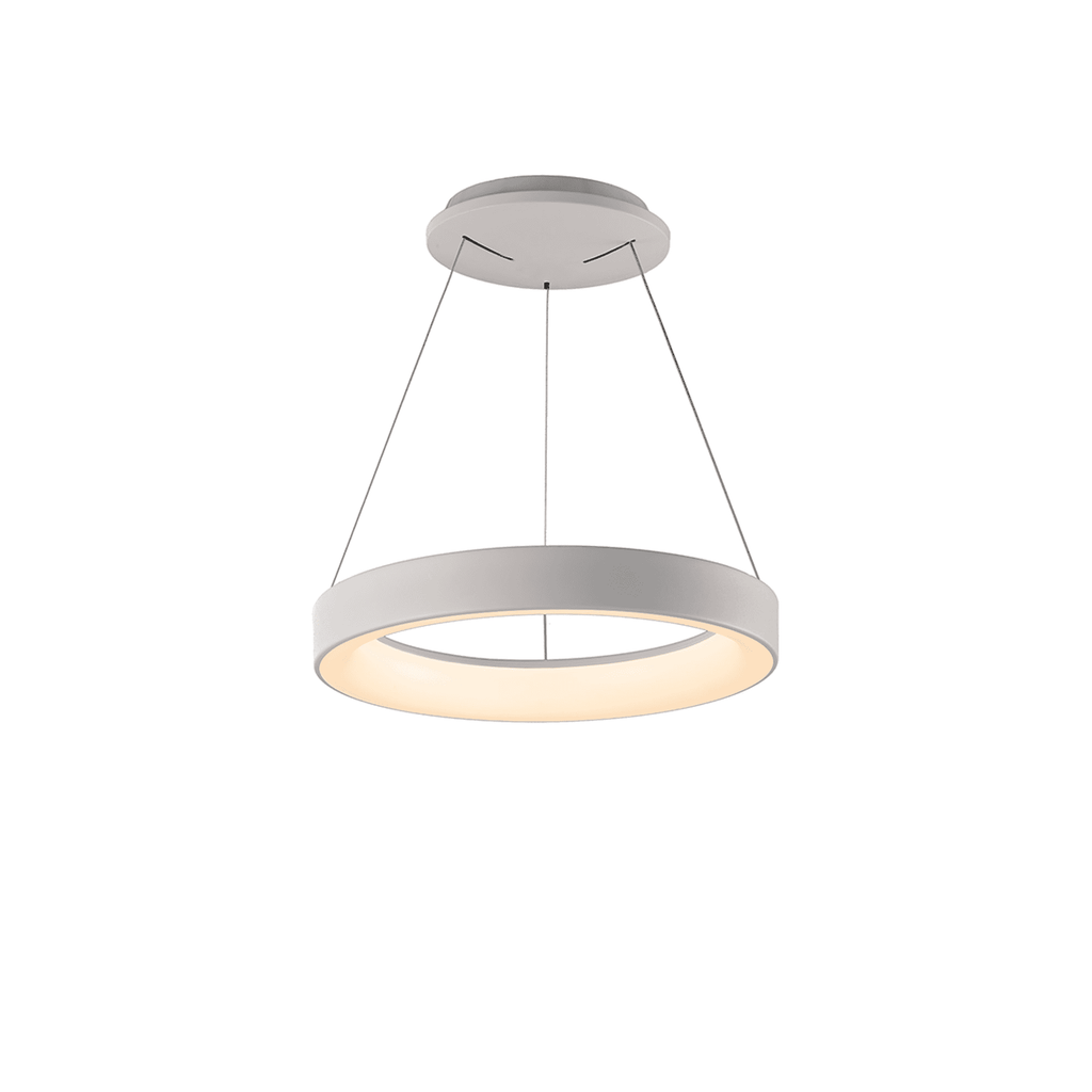 M8625 Niseko II Ring LED Pendant 38cm Remote Control White