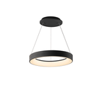 M8626 Niseko II Ring LED Pendant 38cm Remote Control Black