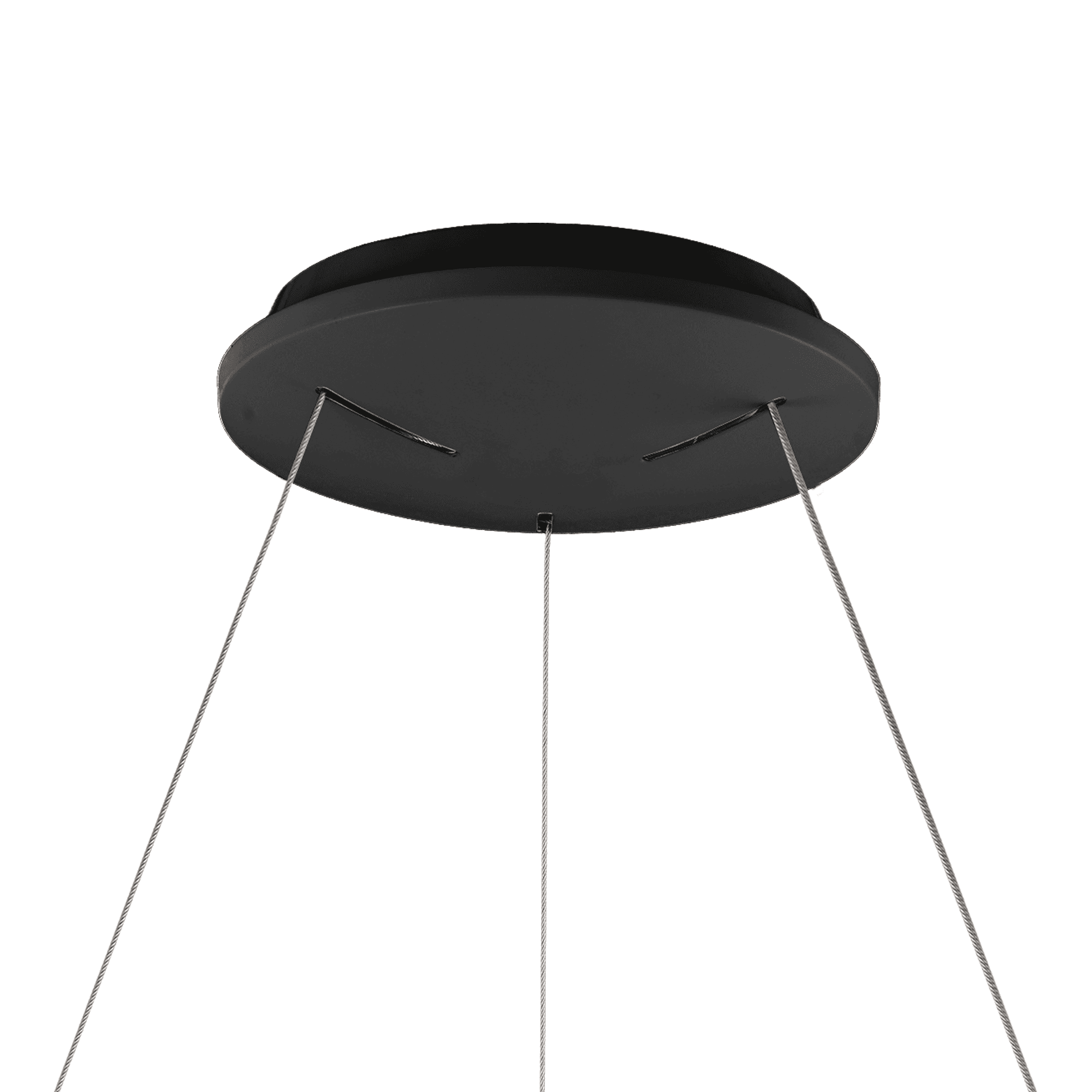 M8626 Niseko II Ring LED Pendant 38cm Remote Control Black