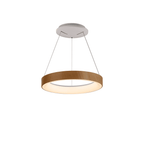 M8628 Niseko II Ring LED Pendant 38cm Remote Control Wood