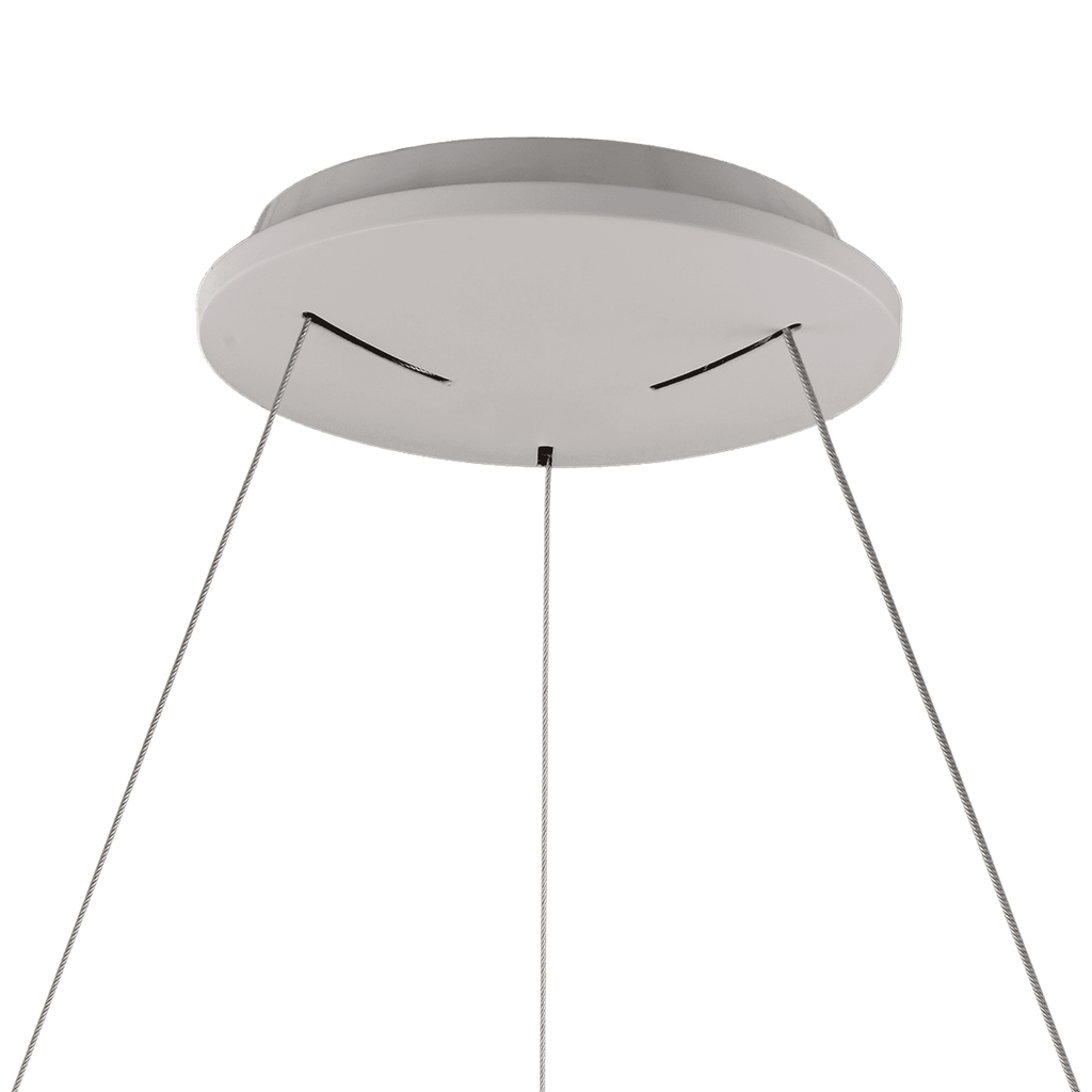 M8628 Niseko II Ring LED Pendant 38cm Remote Control Wood