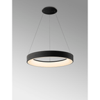 M8572 Niseko II Ring LED Pendant 50cm Remote Control Black