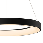 M8572 Niseko II Ring LED Pendant 50cm Remote Control Black