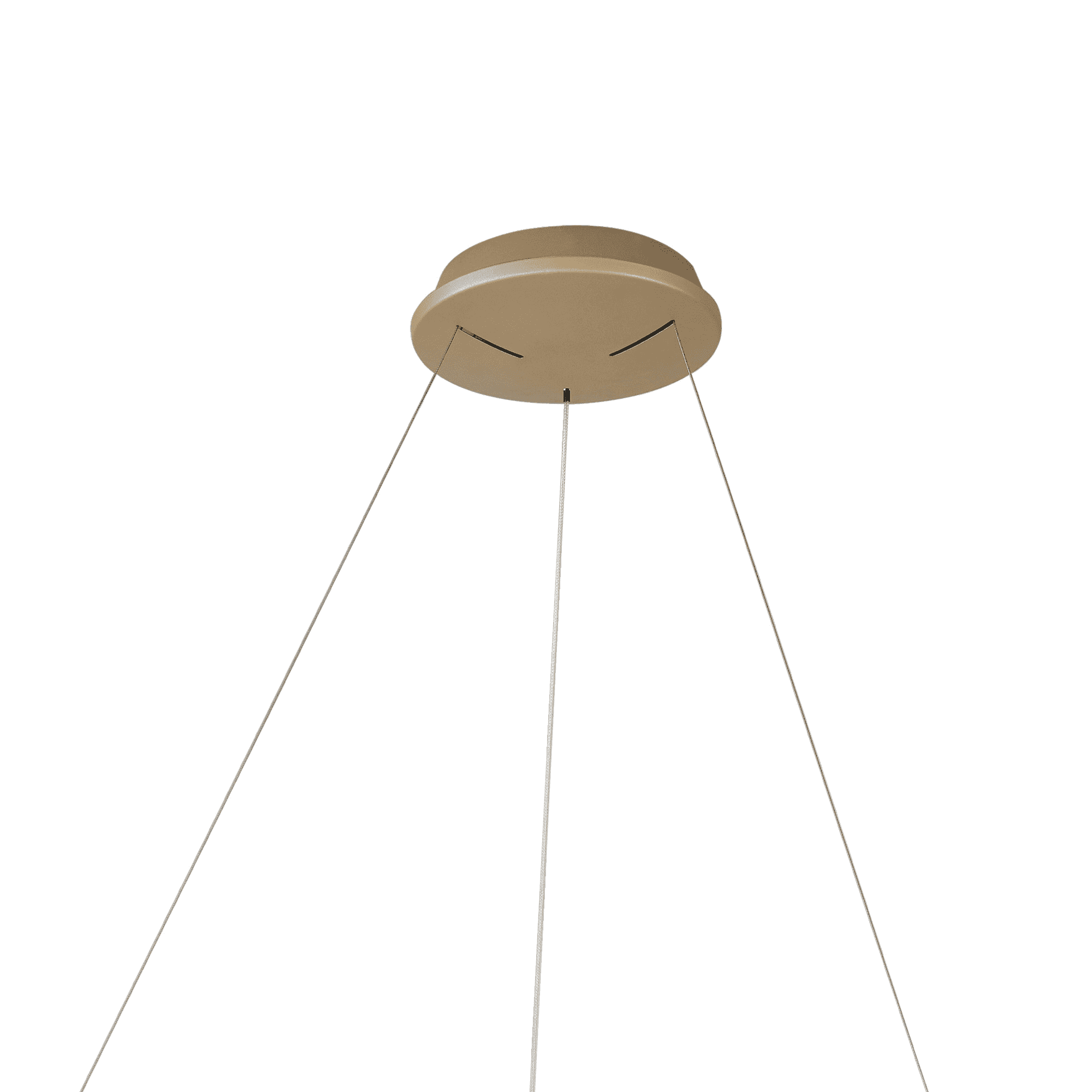 M8574 Niseko II Ring LED Pendant 50cm Remote Control Gold