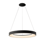 M8571 Niseko II Ring LED Pendant 65cm Remote Control Black