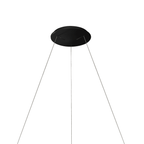 M8571 Niseko II Ring LED Pendant 65cm Remote Control Black