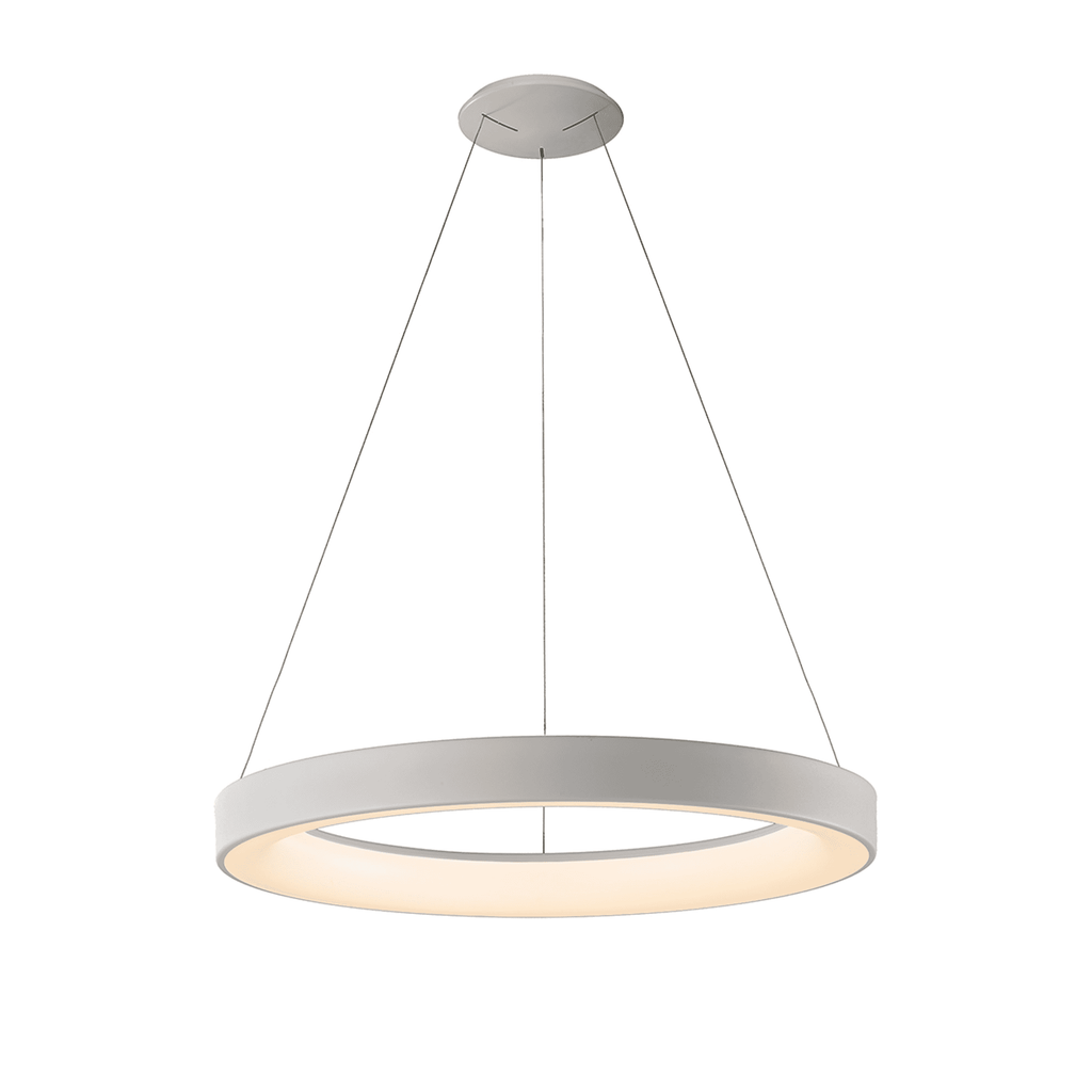 M8569 Niseko II Ring LED Pendant 65cm Remote Control White