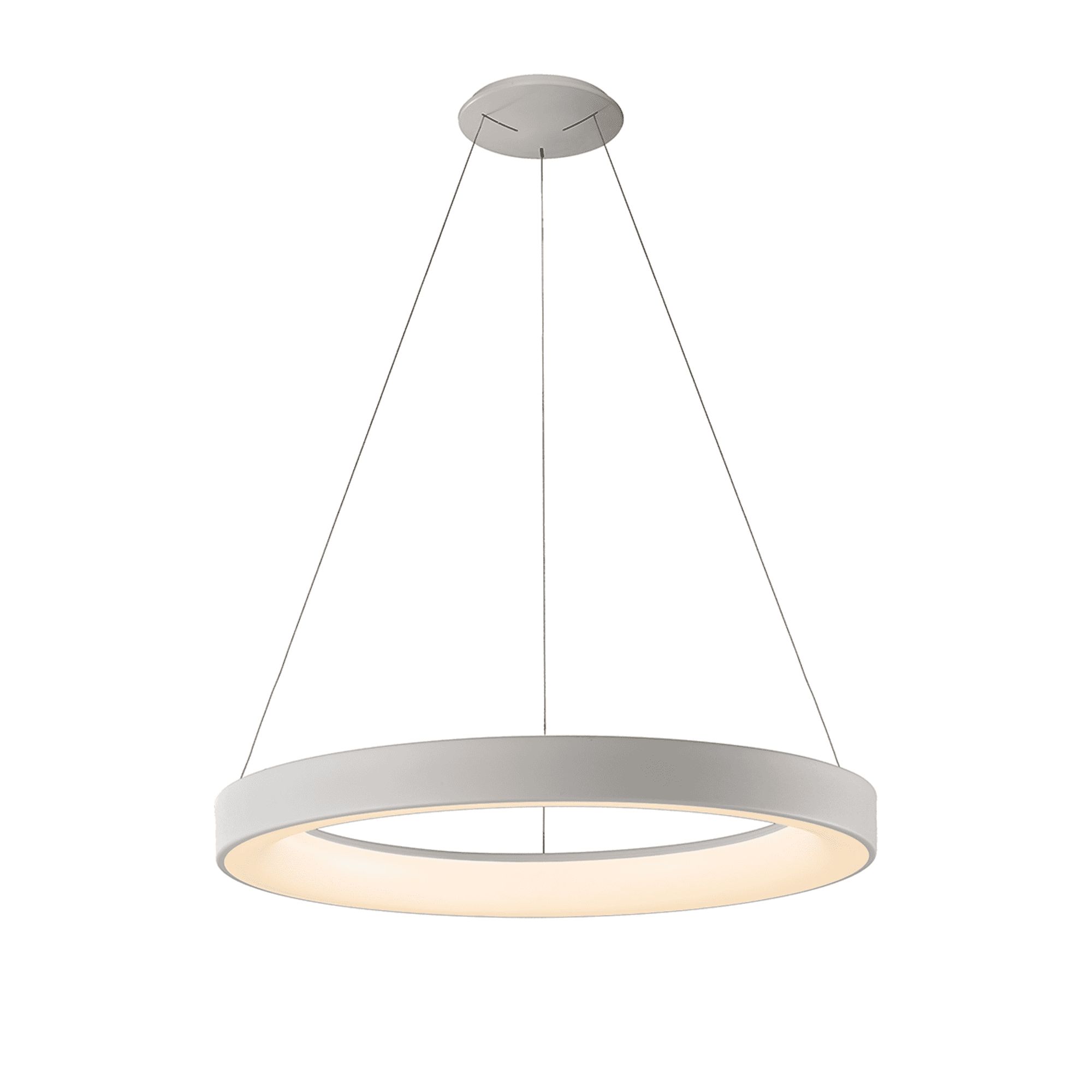 M8569 Niseko II Ring LED Pendant 65cm Remote Control White