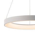 M8569 Niseko II Ring LED Pendant 65cm Remote Control White