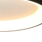 M8581 Niseko II Ring LED Flush Ceiling Light 50cm Remote Control Black