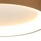 M8584 Niseko II Ring LED Flush Ceiling Light 50cm Remote Control Gold