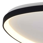 M8634 Niseko II Triangular LED Flush Ceiling Light 61cm Remote Control Black