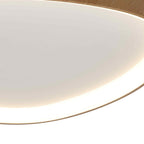 M8636 Niseko II Triangular LED Flush Ceiling Light 61cm Remote Control Wood