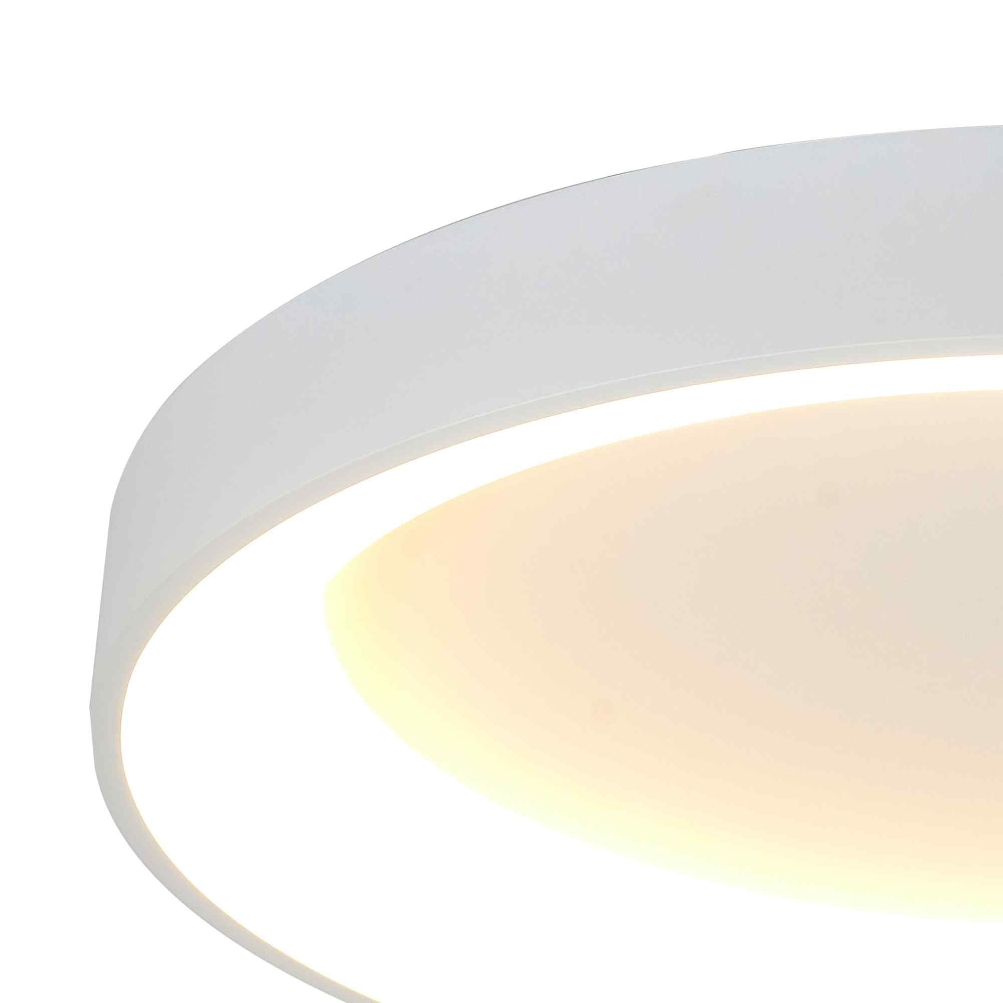 M8577 Niseko II Ring LED Flush Ceiling Light 65cm Remote Control White