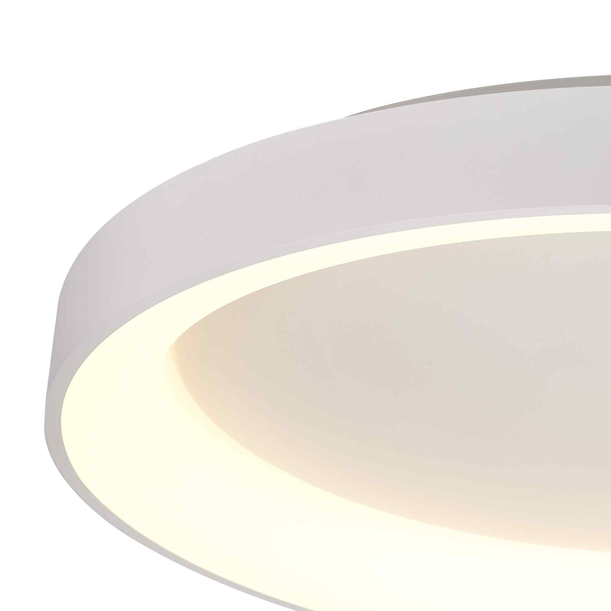 M8638 Niseko II Ring LED Flush Ceiling Light 78cm Remote Control White