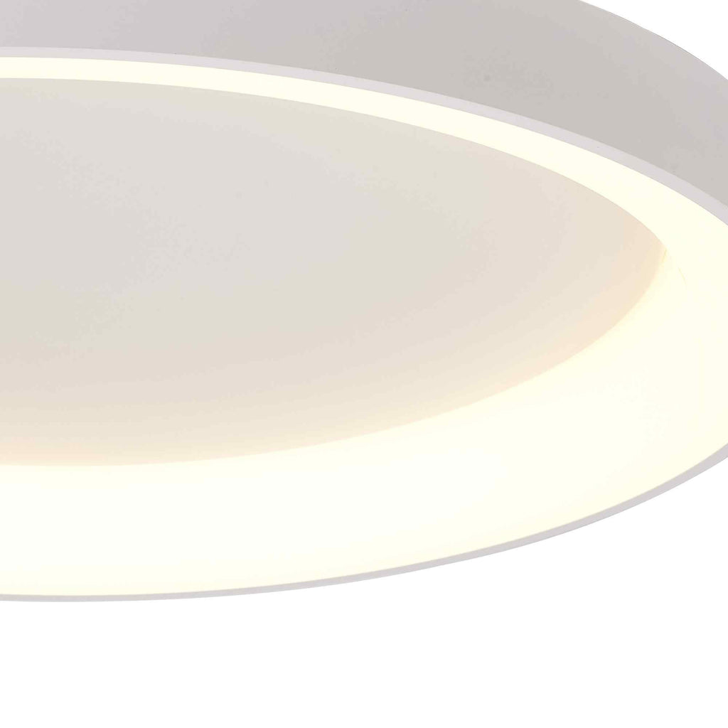 M8638 Niseko II Ring LED Flush Ceiling Light 78cm Remote Control White