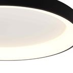 M8640 Niseko II Ring LED Flush Ceiling Light 78cm Remote Control Black