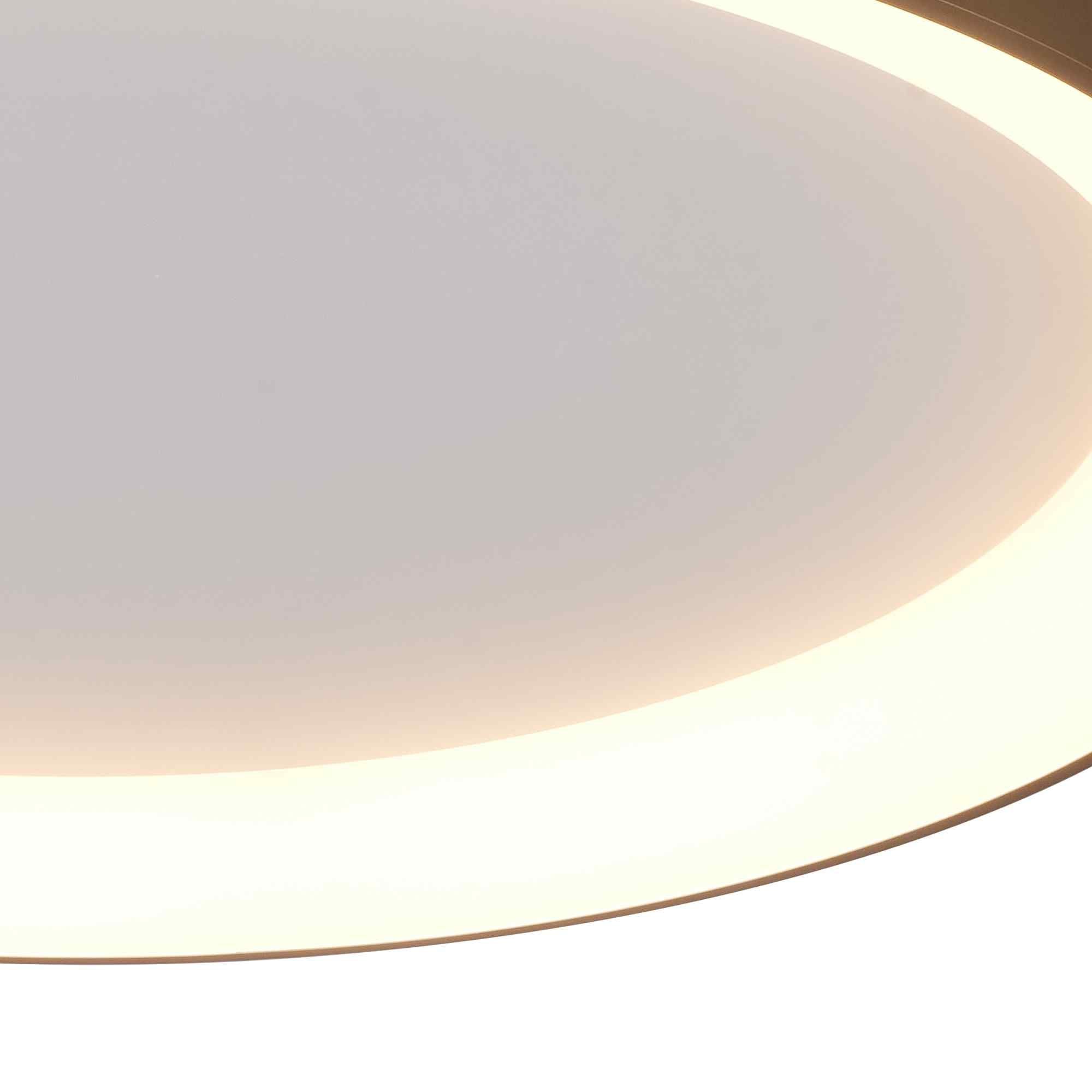 M8641 Niseko II Ring LED Flush Ceiling Light 90cm Remote Control Gold