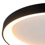 M8639 Niseko II Ring LED Flush Ceiling Light 90cm Remote Control Black